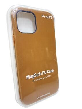 iPhone 12/12 Pro MagSafe PU Case Pro HT Brown - Brand New and Premium Quality